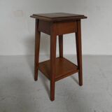 Table d'appoint vintage en chêne des années 1930