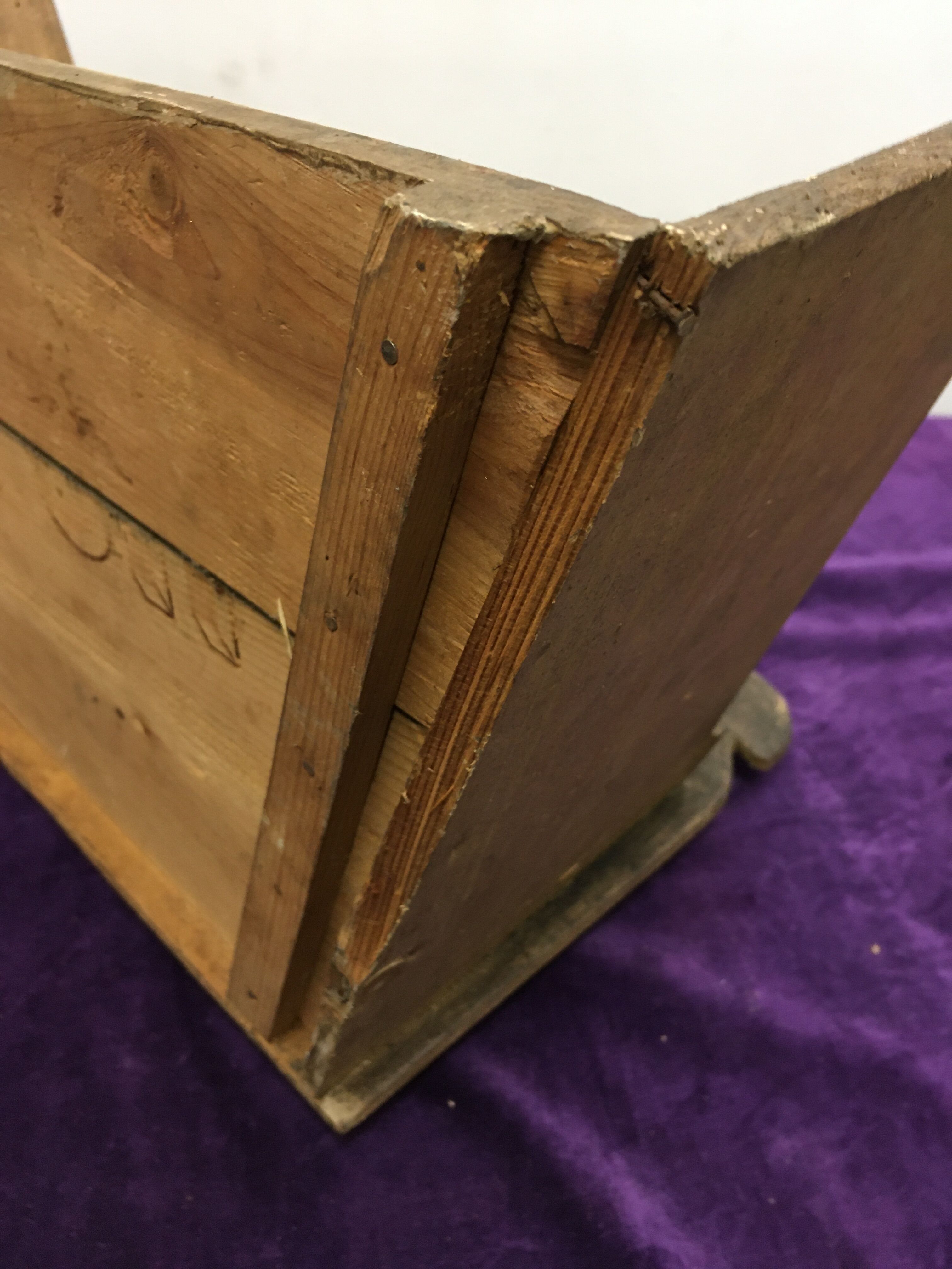 Shelf antique wooden grocery store