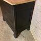Old black patinated chest of drawers