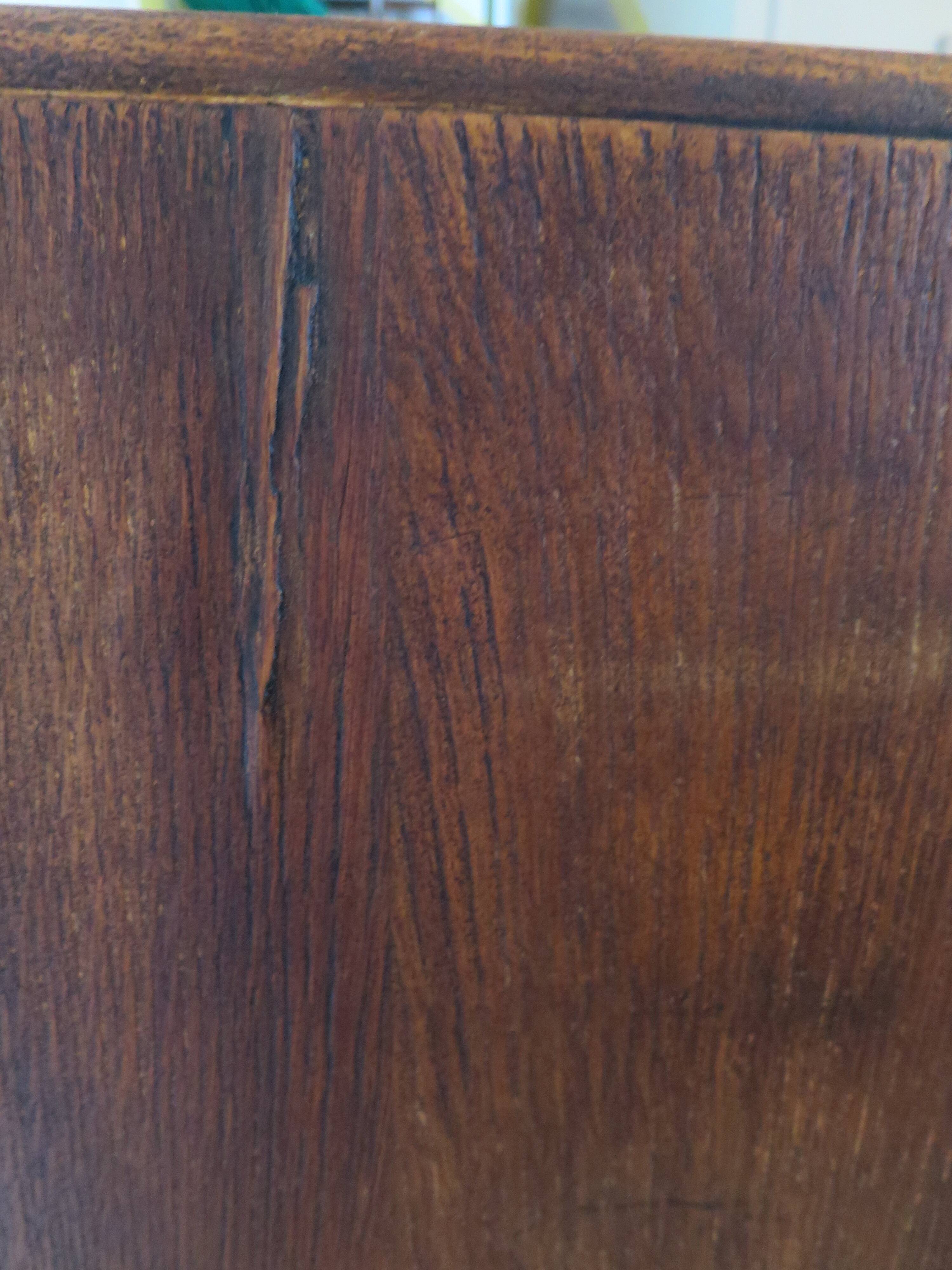 Art Deco chest of drawers with 4 drawers in oak, France 1930s-50s