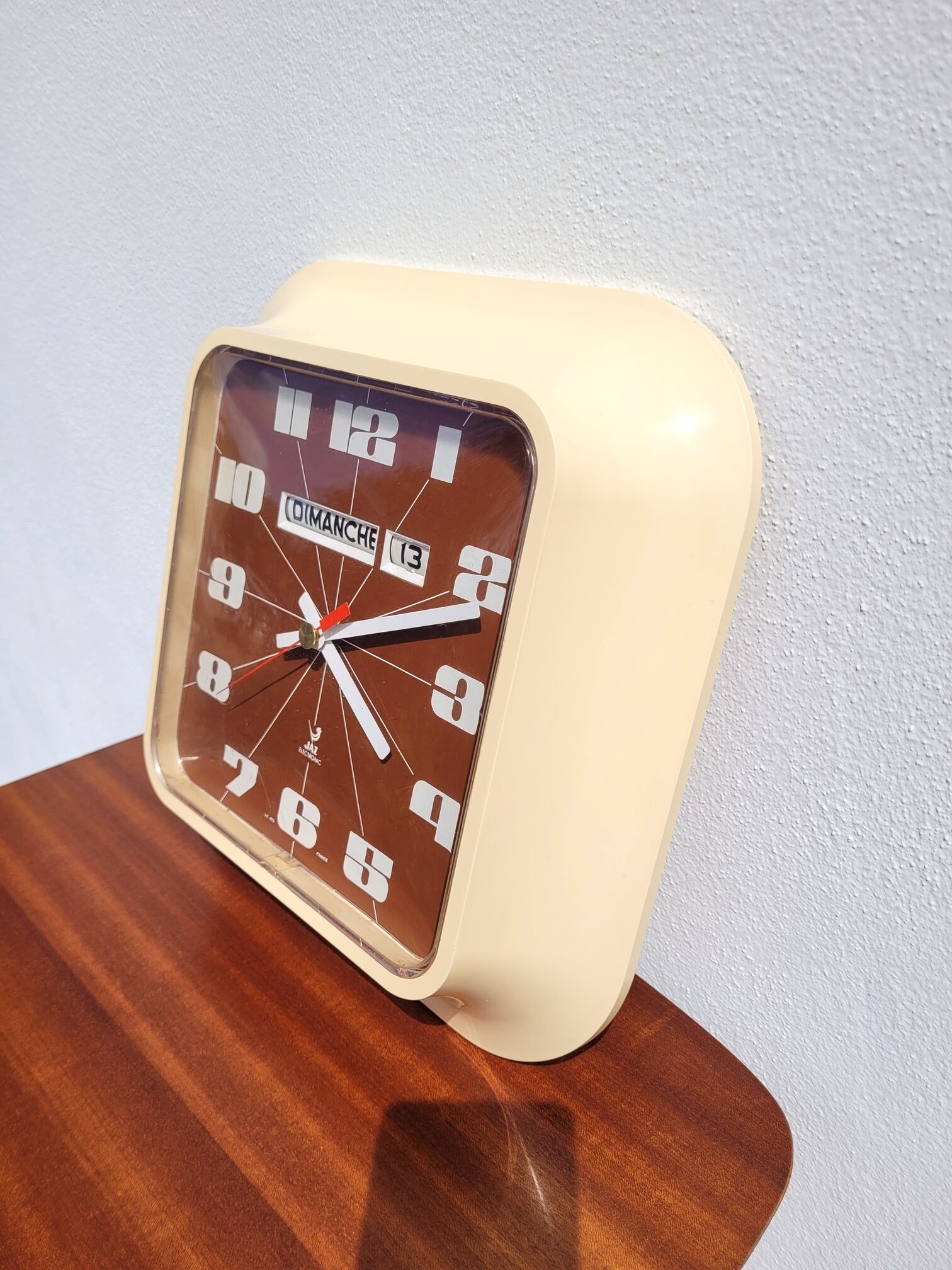 Large vintage Jaz wall clock 1970