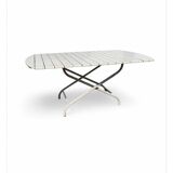 Vintage wood and metal garden furniture. Beautiful quality.