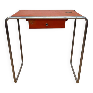 Bauhaus tubular steel chrome table model R12 by Robert Slezak - 1930s