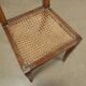 Set of four antique Directoire chairs in walnut and Vienna straw to be restored, 18th century.