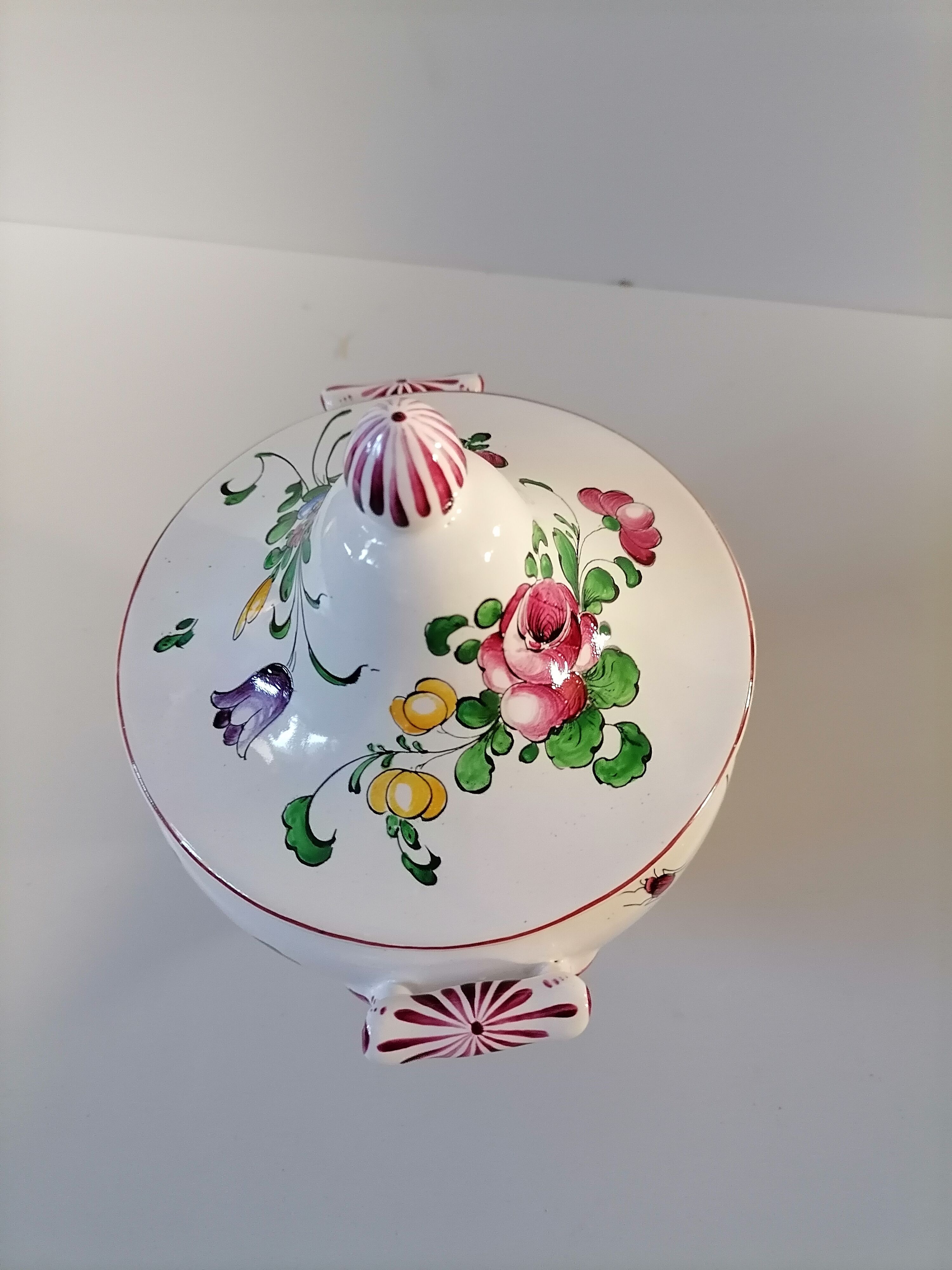 Strasbourg earthenware soup bowl