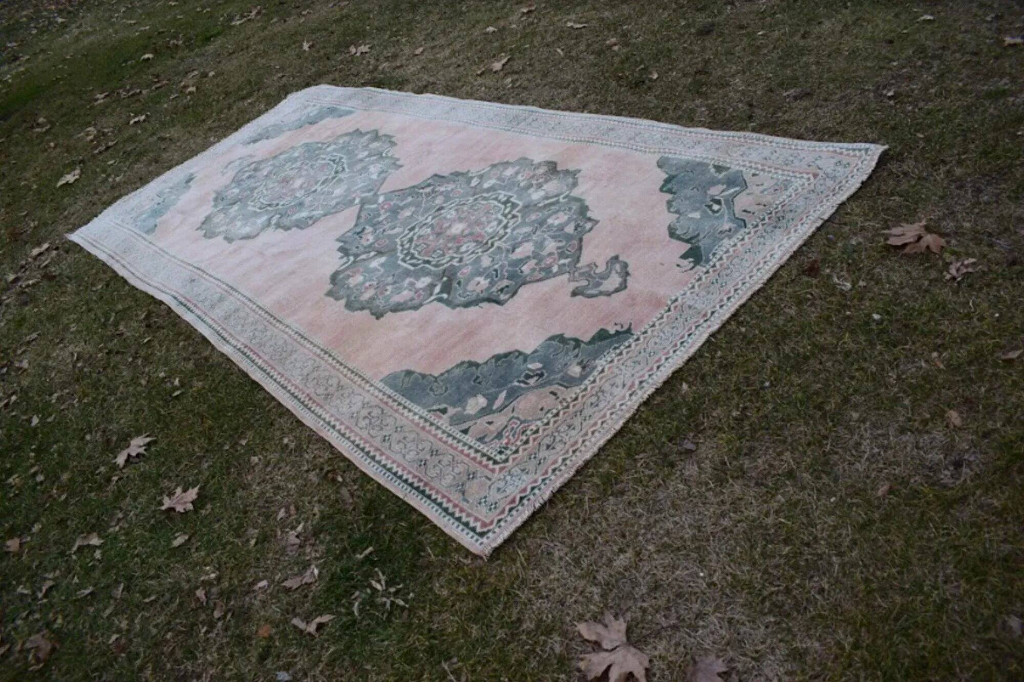 Vintage Turkish hallway rug 165x336 cm