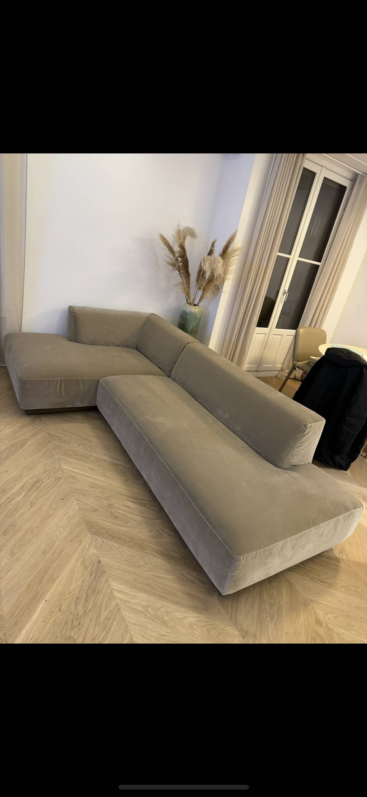 AMPM Jacopo Sofa Ash Beige Velvet