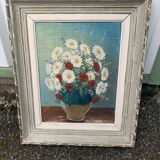 Beau tableau bouquet de marquerites E Tosselo