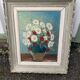 Beautiful painting bouquet of marquetry E Tosselo