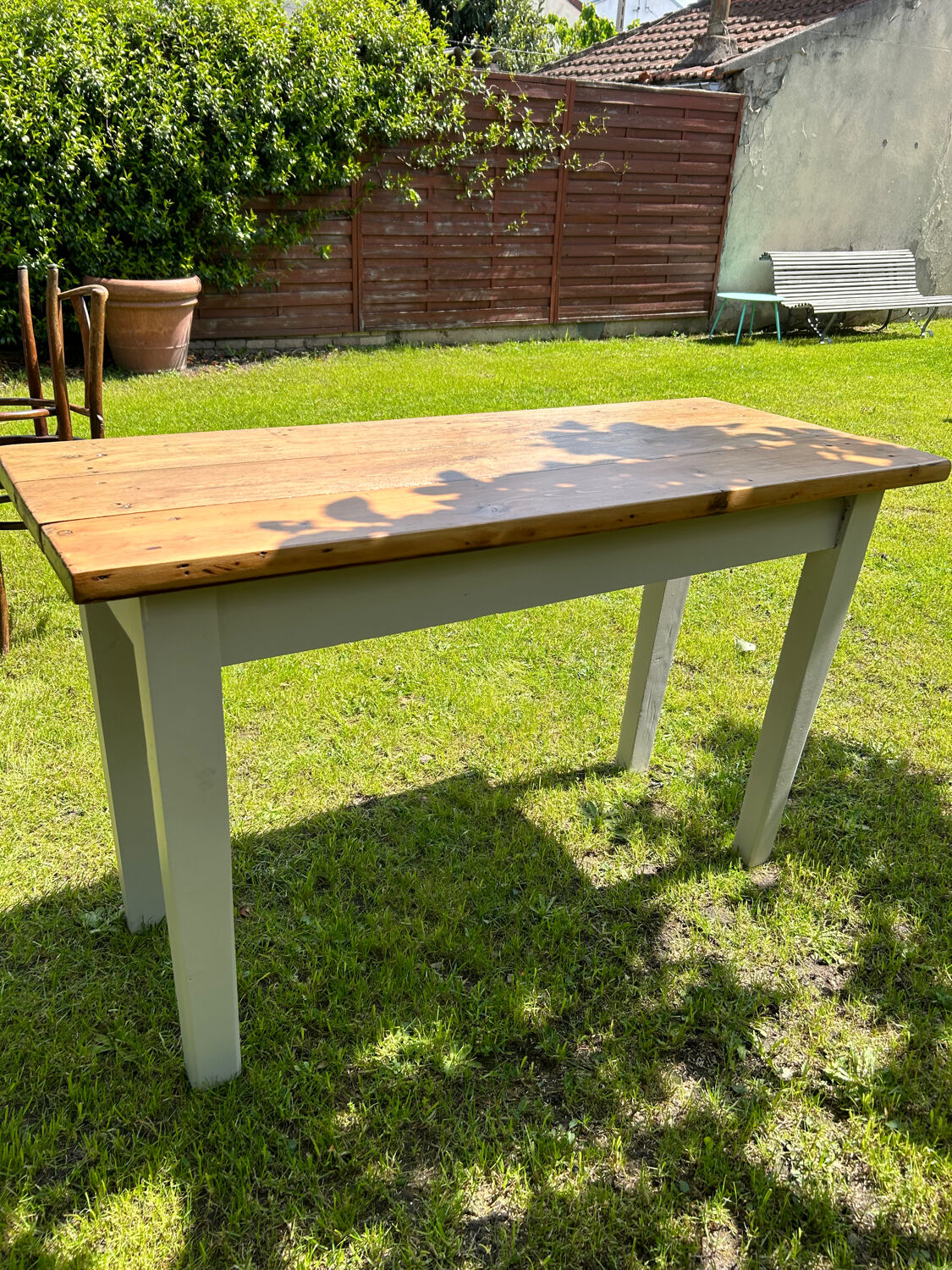Oak farmhouse table 1 drawer
