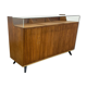 Vintage oak shop jewellery display counter with drawers