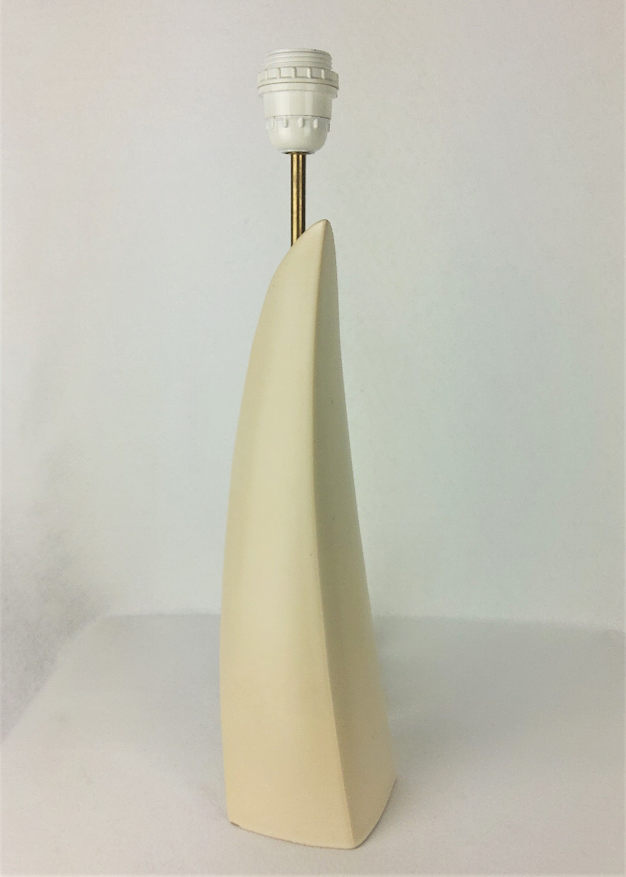 "Concorde" lamp vintage white ceramic 1960