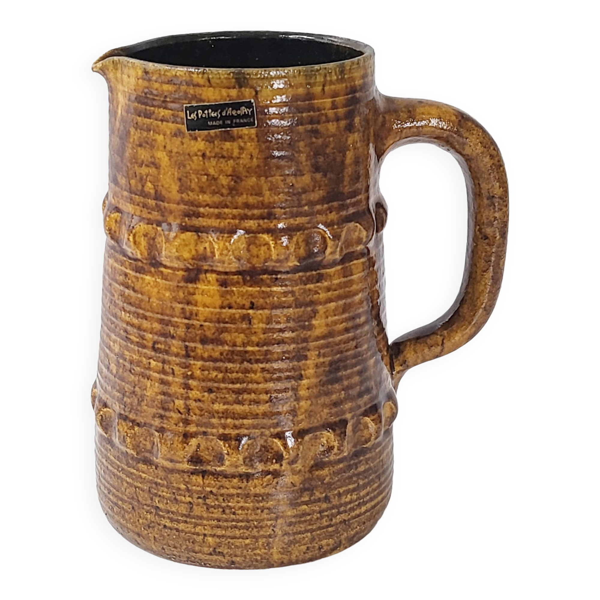 Vintage pitcher Les Potiers d'Accolay 1960
