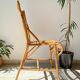 Chaise en rotin vintage 1970