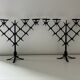 Pair of brutalist candlesticks