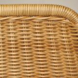 Vintage "Italia 100" model chair by Rotanhuis in woven wicker, 1950s
