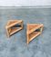 Handcrafted Bamboo Corner Table Set, 1970s, Set of 2