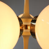 Space age chandelier sputnik by elektroinstala decin, 1970s