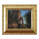 Oil on panel gothic architecture 1871
