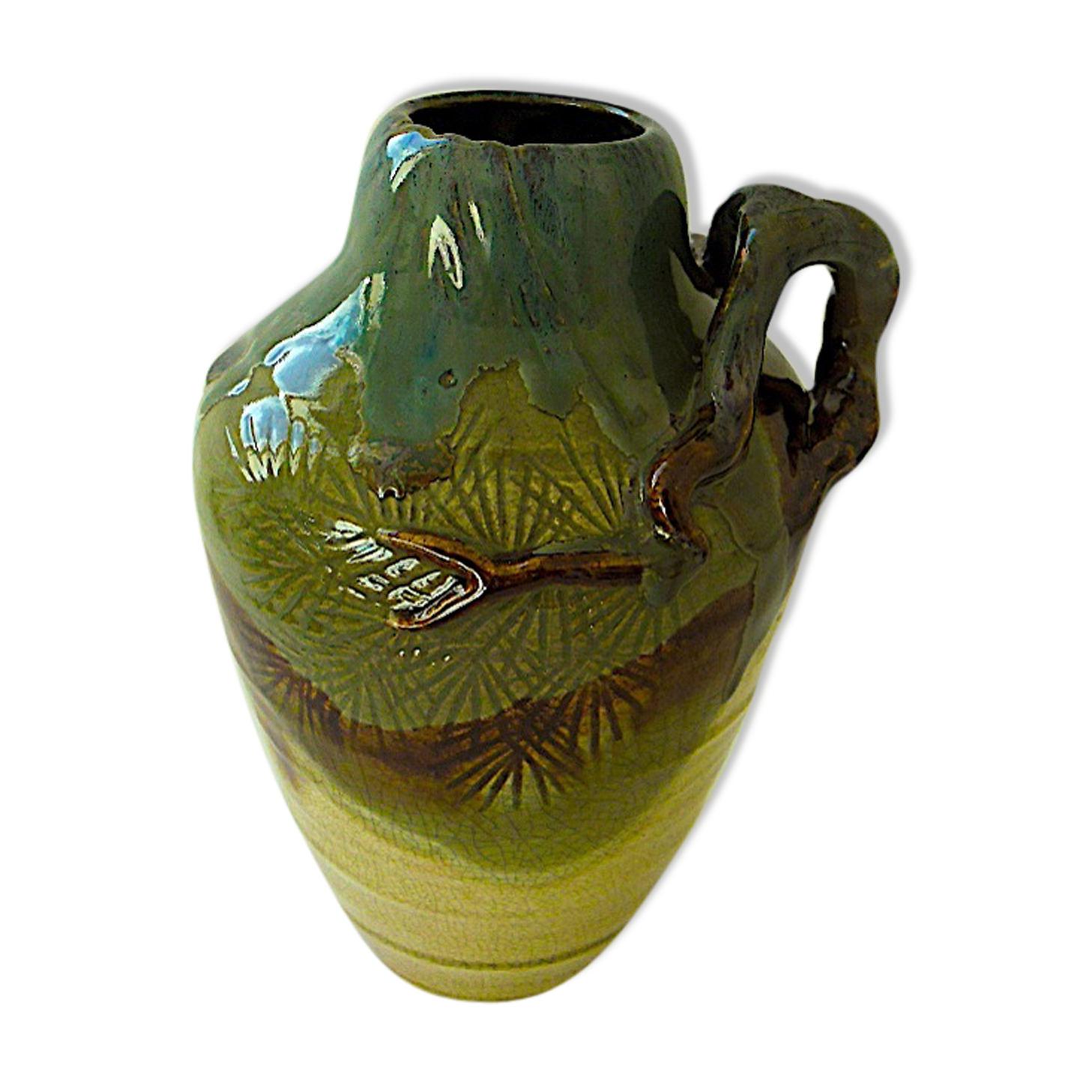 Japanese stoneware vase