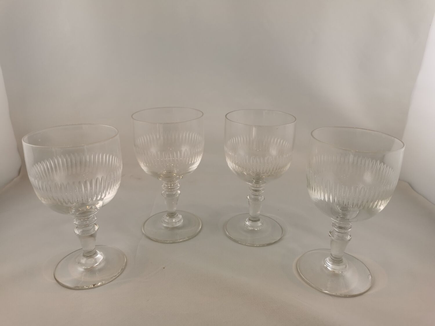 Cut stemware, old