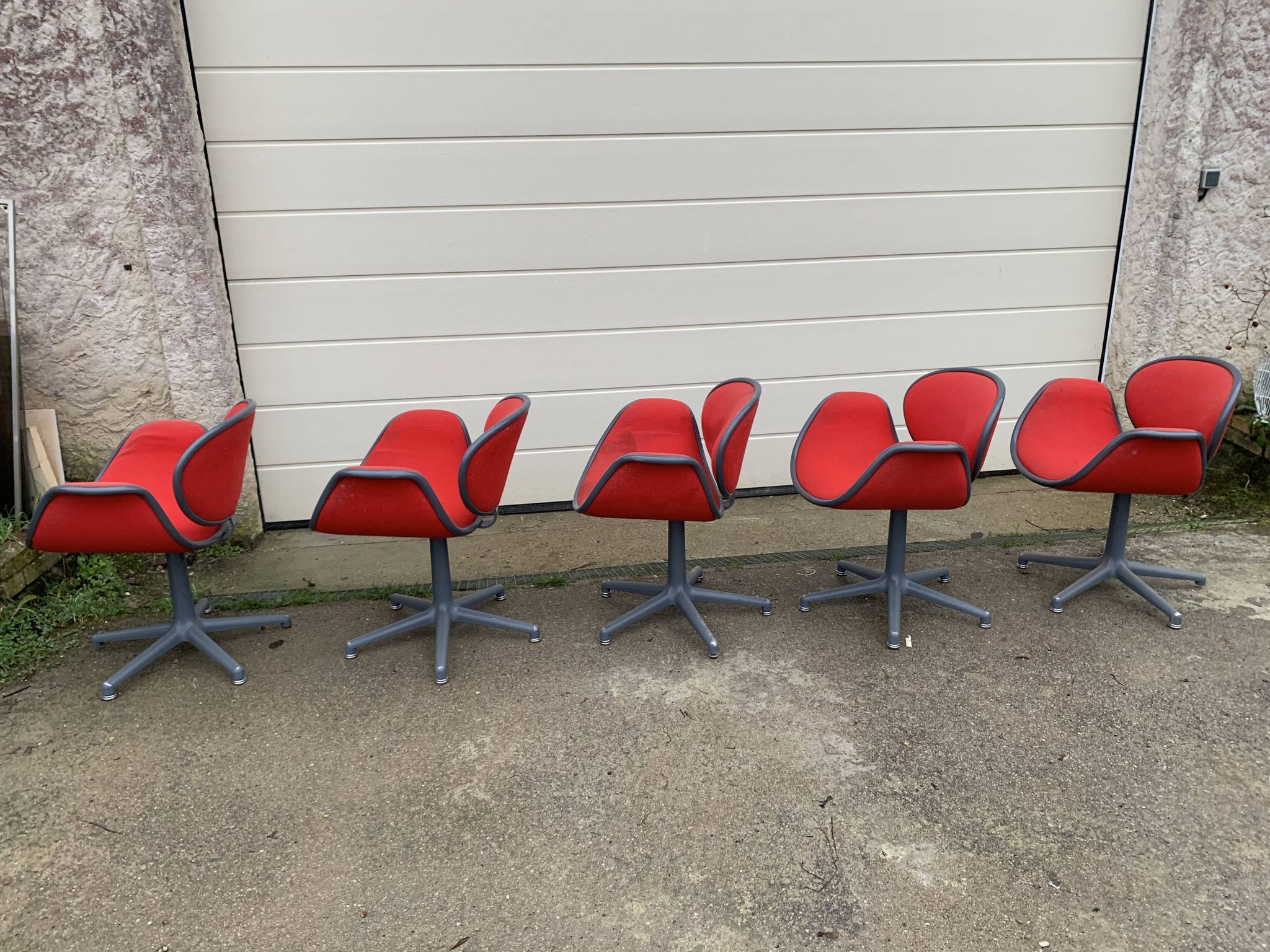 Lot of 5 Tulip Chairs by Pierre Paulin for Artifort