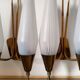 Chandelier with two vintage wall lamps house Lunel 1960