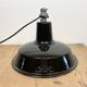 Industrial Black Enamel Hanging Lamp from Reluma, 1950s