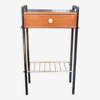 Bedside table, modernist side table Hitier