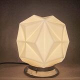Art Deco style opaline origami flush mount lamp