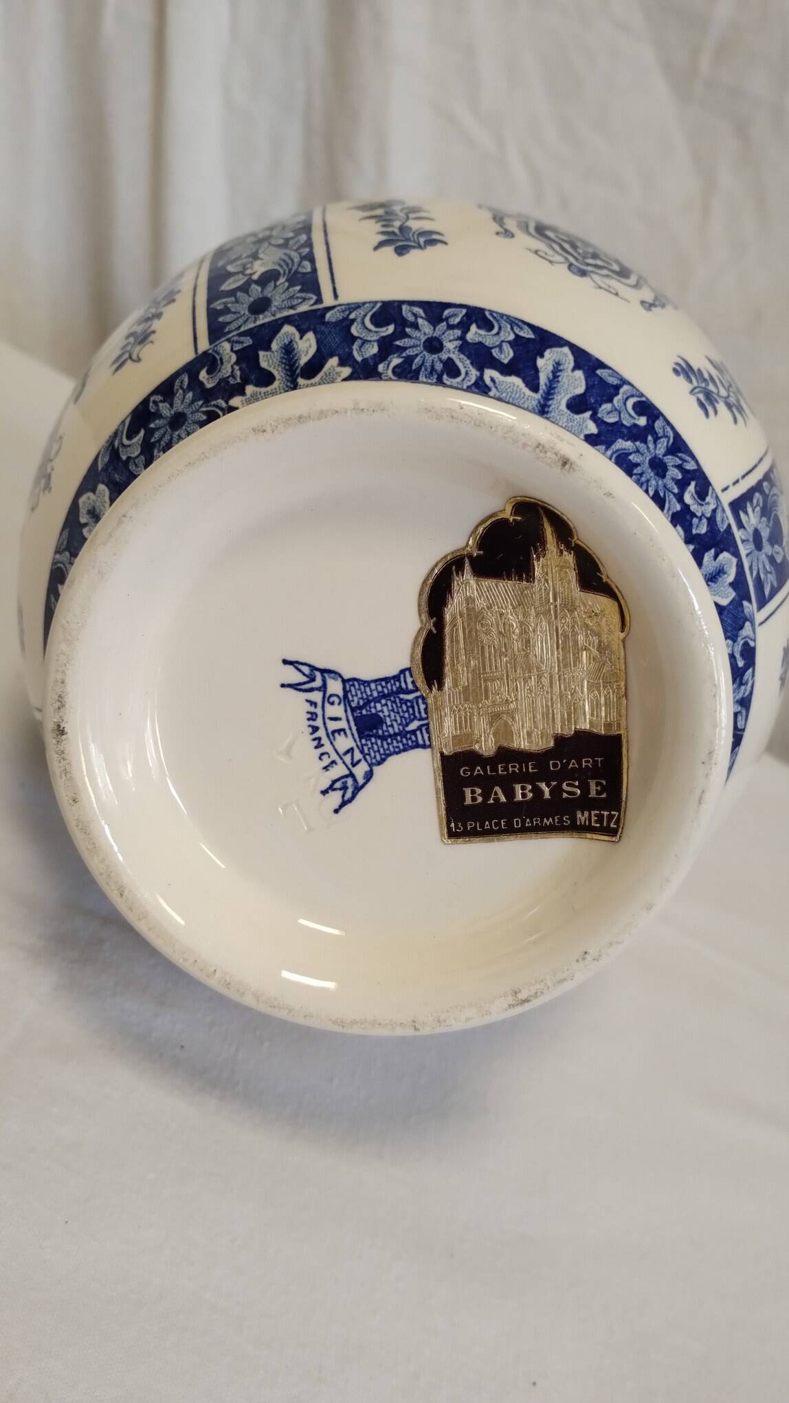 Earthenware pitcher from GIEN France