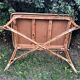 Rattan and wicker table