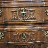 Louis XV style oak sloping desk