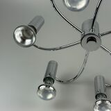60s 70s Sputnik wall lamp or ceiling lamp by Cosack Leuchten Chrom