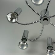 60s 70s Sputnik wall lamp or ceiling lamp by Cosack Leuchten Chrom