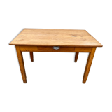 Solid oak farm table with 1 drawer