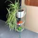 Support 3 baskets Happymaid 1950s – green metal