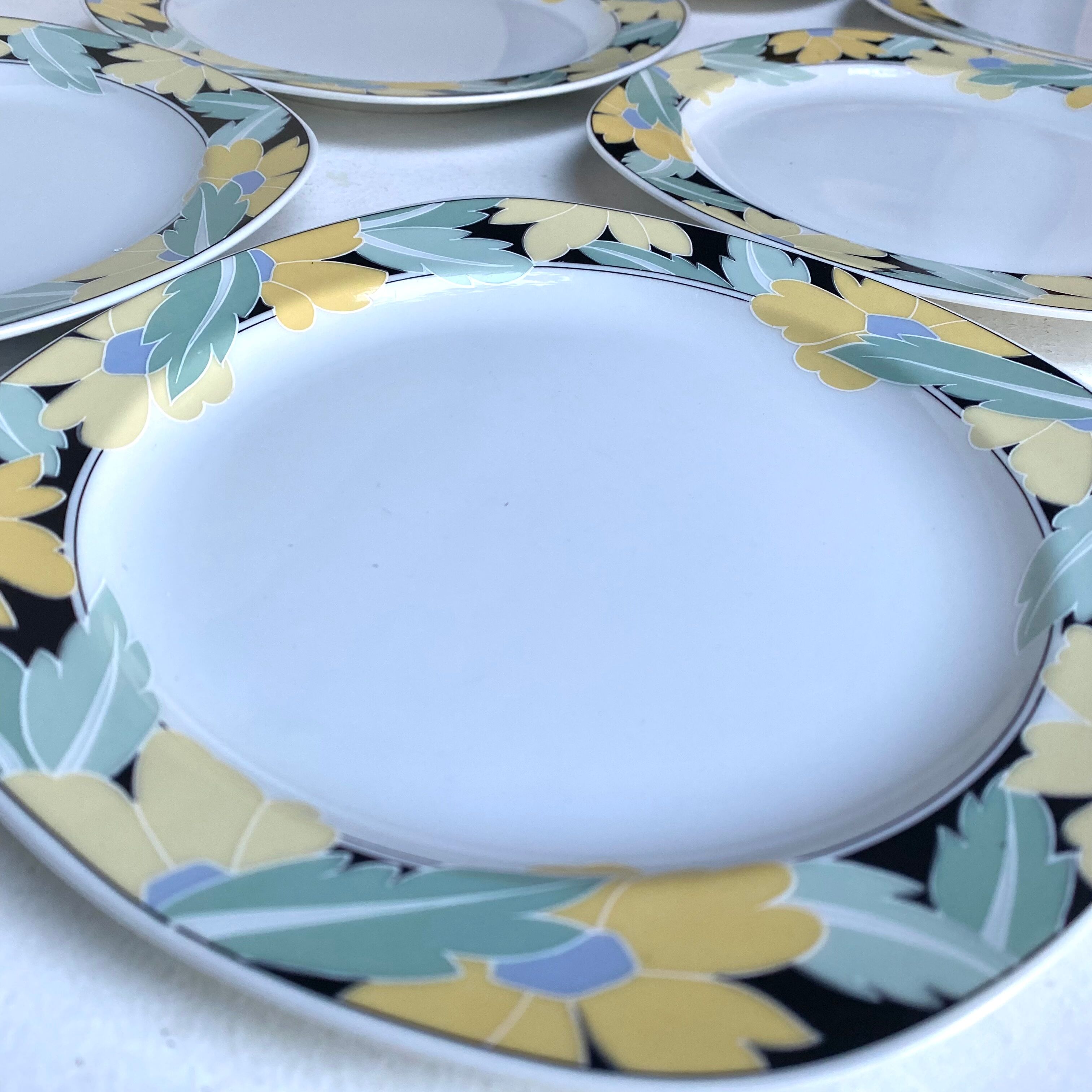 80s dessert plates