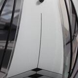 50s design metal and glass tulip ceiling light