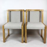 Chaises à manger beige vintage années 1970