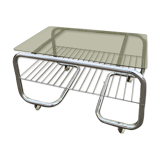 Glass coffee table and  tubular structure 70