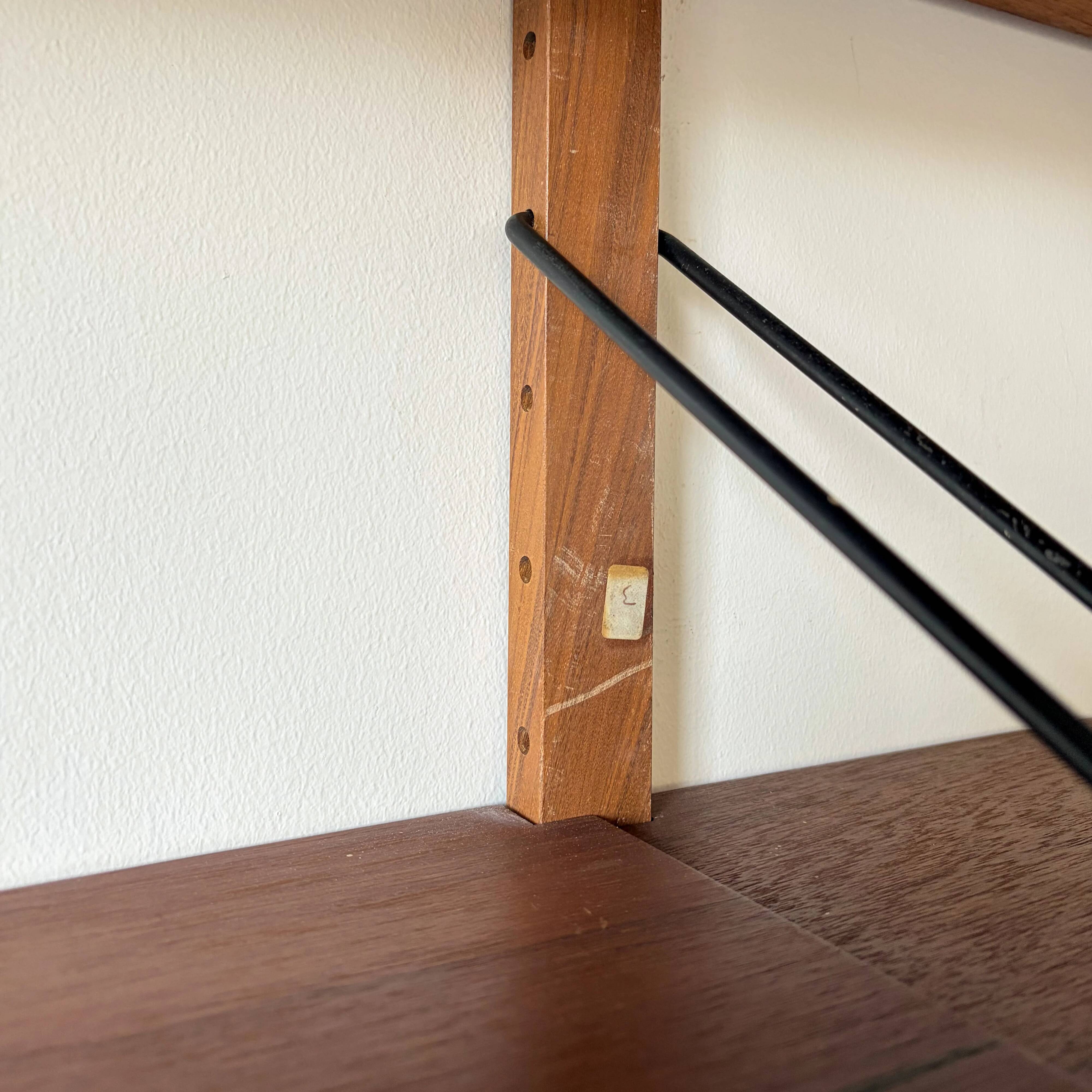 Royal Paul Cadovius wall shelf system, half shelves