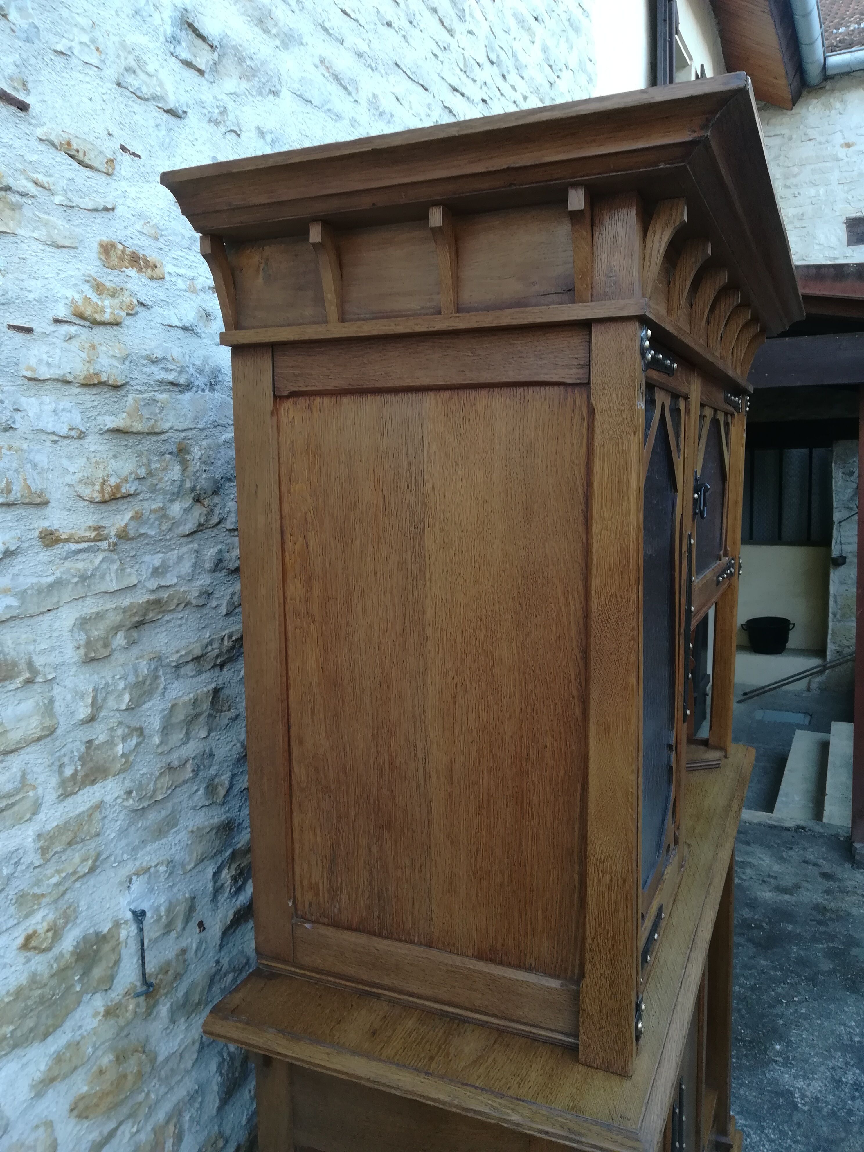 Asymetric art nouveau buffet