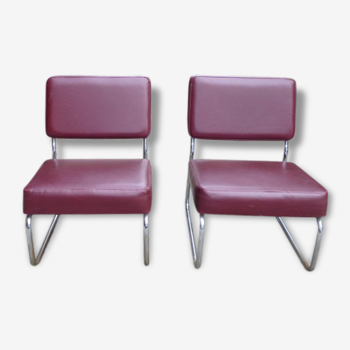 Pair of Burgundy chairs