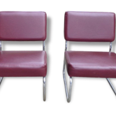 Pair of Burgundy chairs