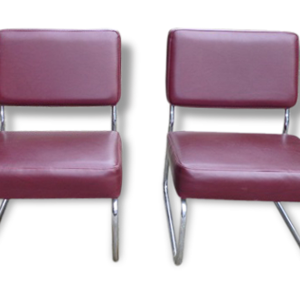 Pair of Burgundy chairs