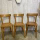 Série de 3 chaises bistrot Baumann