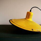 Suspension vintage jaune style Mategot