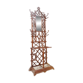 Portemanteau ou arbre de hall, XIXe  - fonte patinée imitation bambou