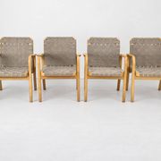 Model 45 Lounge Chairs by Alvar Aalto for Artek, 1970s, Set of 4